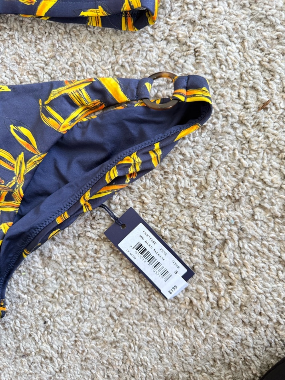 Vilbrequin NEW Bleu Marine Navy Floral Two Piece Bikini - Picture 6 of 9